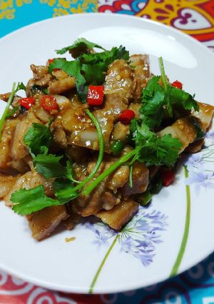 Foto resep Samcan Pedas Daun ketumbar