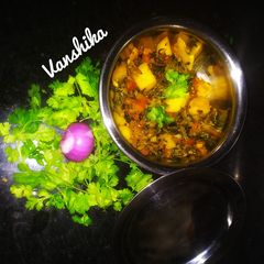 A picture of Masala Aloo methi.