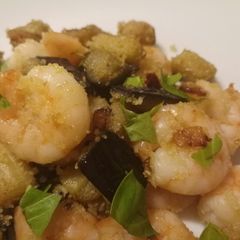 A picture of Melanzane E Gamberi Gratinati.