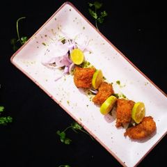 A picture of Nimbu lahori fish fry.