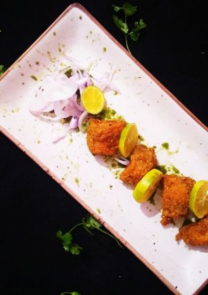 A picture of Nimbu lahori fish fry.