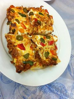 صورة لوصفة معكرونة البيتزا