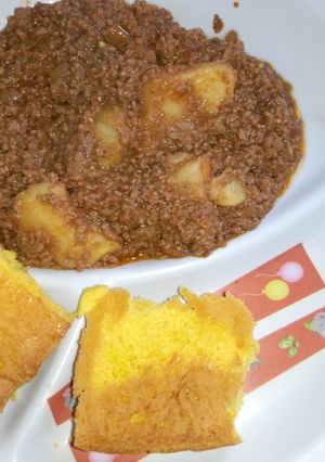 A picture of Minced meat with potatoes#4weekschallenge#charityrecipe.