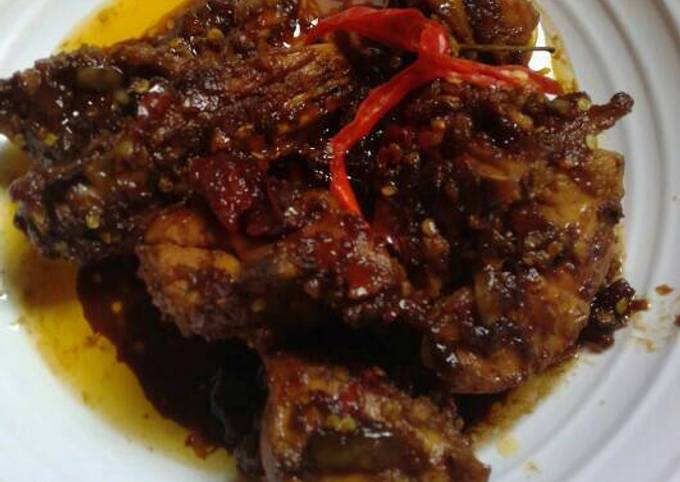 Ayam kecap pedas ala anak kos