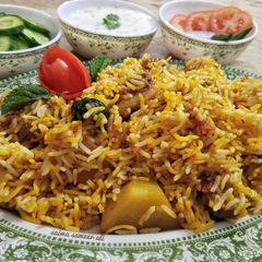 A picture of Balochi biryani.