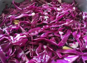 Foto de Repolho roxo na conserva agridoce