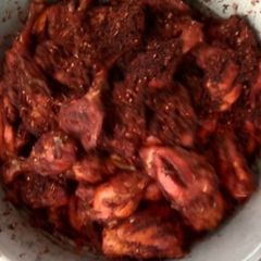 A picture of Alwar special chicken fry.
