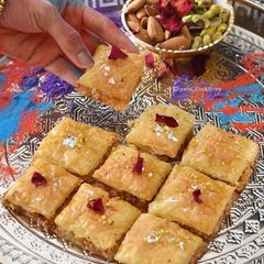 A picture of Baklawa Gujiya.