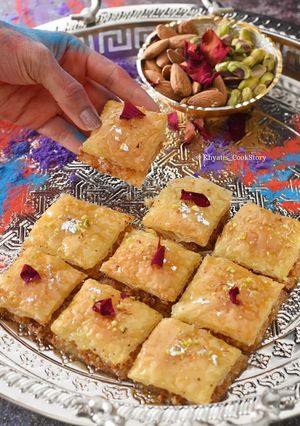 A picture of Baklawa Gujiya.