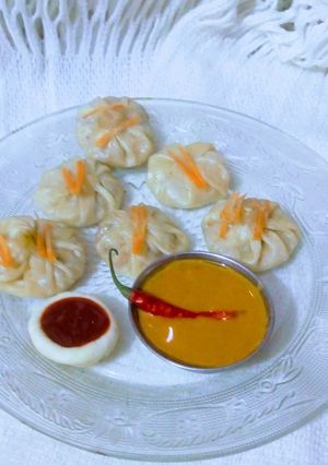 ভেজ মোমো(veg momo recipe in Bengali) রেসিপির প্রধান ছবি