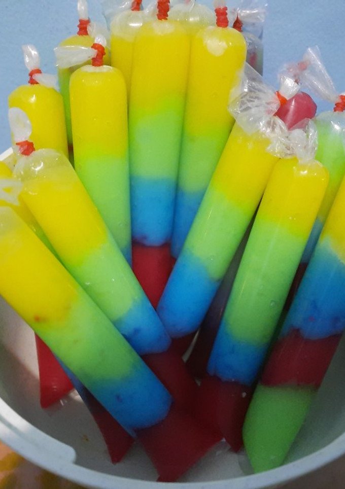 Foto resep Es mambo rainbow jelly 🌈