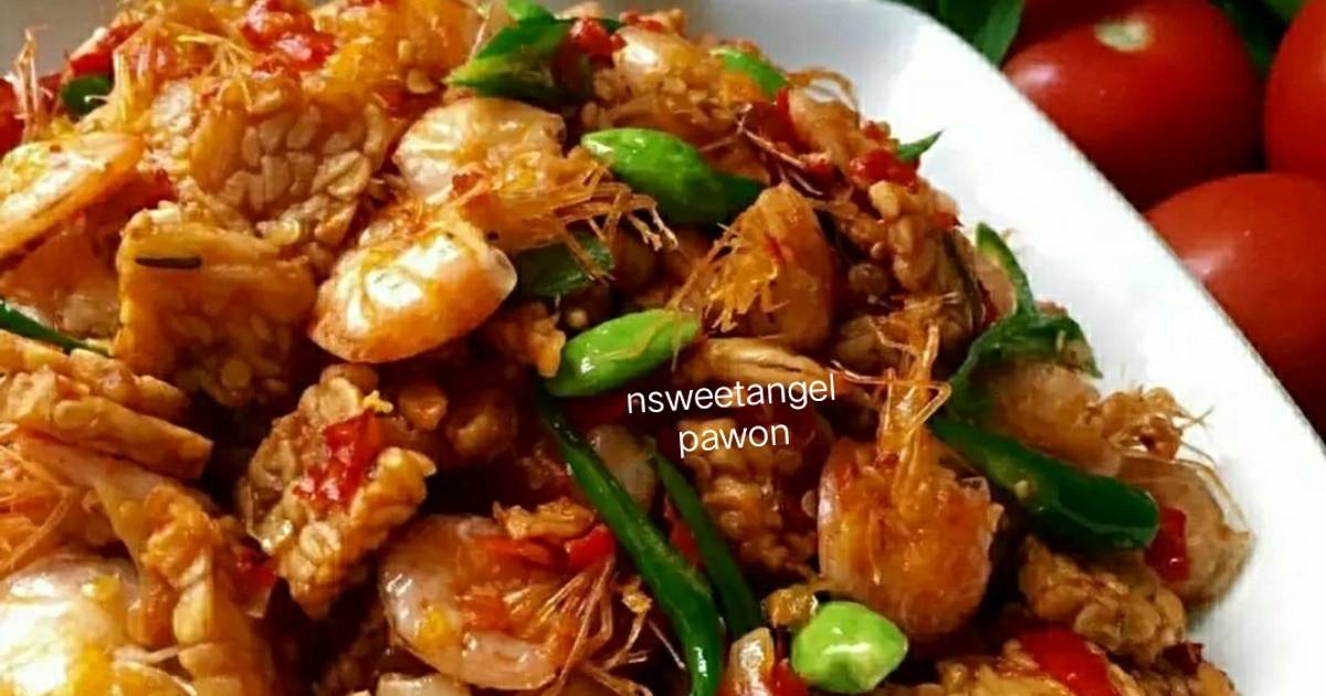 Resep Sambal goreng tempe udang oleh Pawon si mbok - Cookpad
