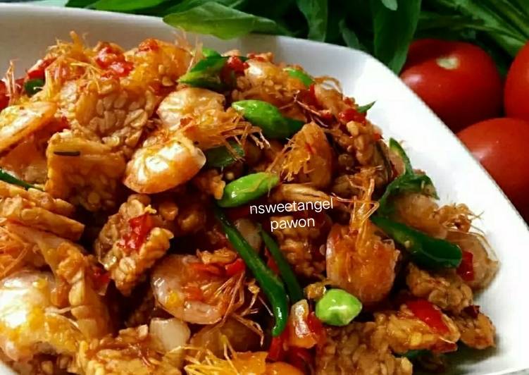 Sambal goreng tempe udang