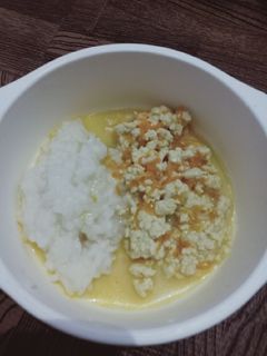 Foto resep MPASI 11mo+. Telur Tahu Kuah Simple