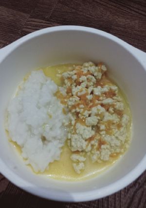 Foto resep MPASI 11mo+. Telur Tahu Kuah Simple