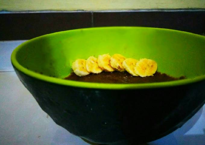 Bagaimana Membuat Es krim pisang coklat, Enak