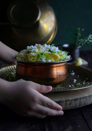 A picture of Masala Baath without Goda Masala.