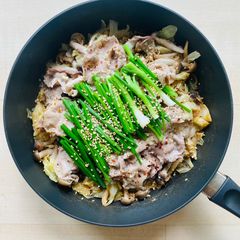 A picture of 15 mins Miso Cabbage Pork Stew.