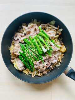 A picture of 15 mins Miso Cabbage Pork Stew.