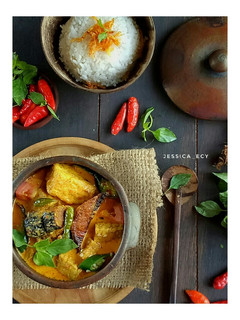 Foto resep Ikan Pindang Cue, Tempe, Tahu Kuah Santan