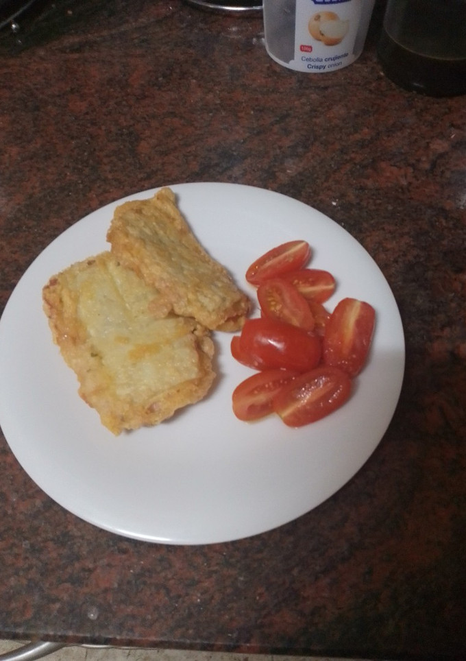 Una foto de Pencas rellenas de jamón y queso