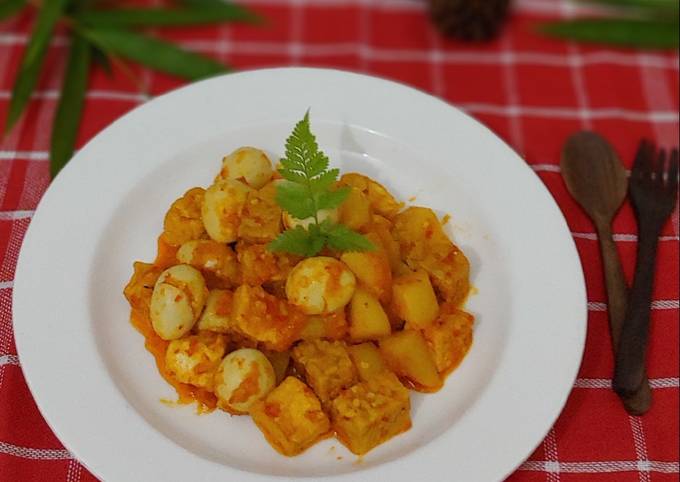 Ternyata ini loh! Resep enak buat Balado Telur Tahu Tempe Kentang yang nagih banget