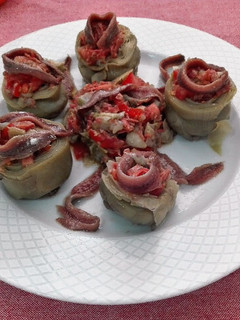 Una foto de Alcachofas rellenas