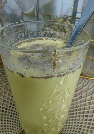 صورة لوصفة المشروب الذهبي.