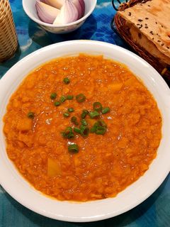عکسی از دستور خوراک دال عدس