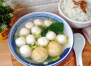 Foto resep Sup bakso ikan