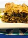 Mince beef filo squares
