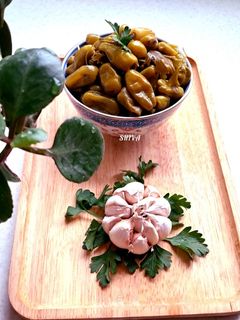 عکسی از دستور ترشی فلفل سبز🌸