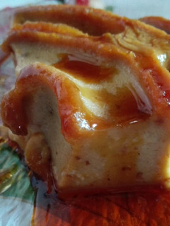 Una foto de Mi Flan de Navidad!! con Turrón de Cacahuete!!