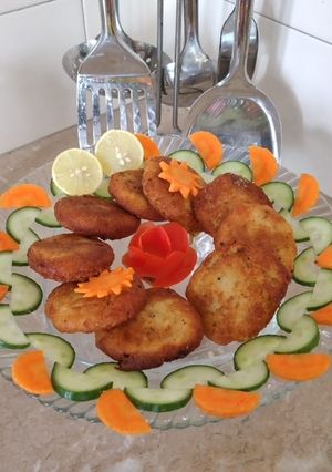 A picture of Meat mince patty tikki.