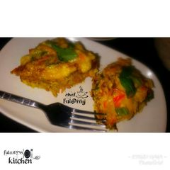 A picture of Baked egg's with cheese by salma.s.Adam ( ful@rny