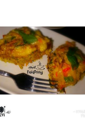 A picture of Baked egg's with cheese by salma.s.Adam ( ful@rny