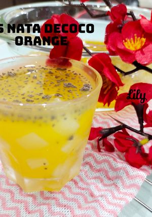 Foto resep Es Nata Decoco Orange