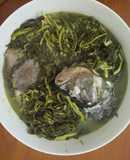 Canh cá nấu rau sắn