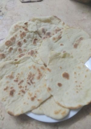 صورة لوصفة عيش الطاسه من اللبن القاطع