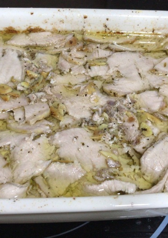 Una foto de Carne mechada (lomo al horno) 