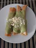Tacos dorados de pollo🐥 con salsa de aguacate 🥑
