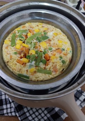 Foto resep Telur Kukus Sayuran