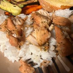 A picture of My FAVORITE: Slow Cooker Ranch Chicken.