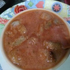 A picture of Carrot & Tomato soup.