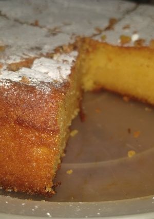 Una foto de Torta dulce de choclo y harina de maíz
