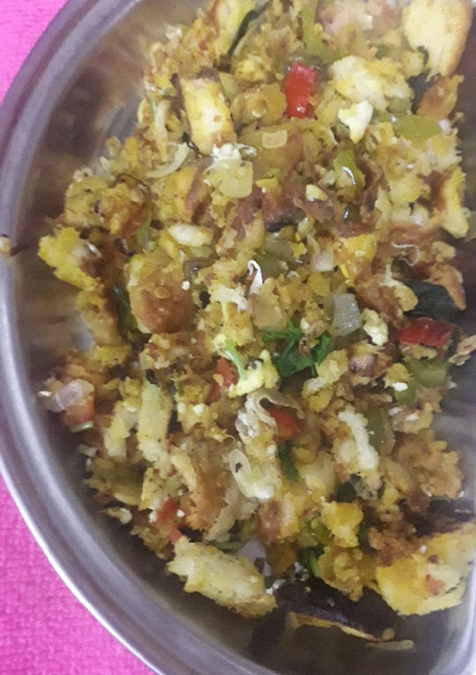 பிரட் எக் பொரியல் செய்முறை முக்கிய புகைப்படம்