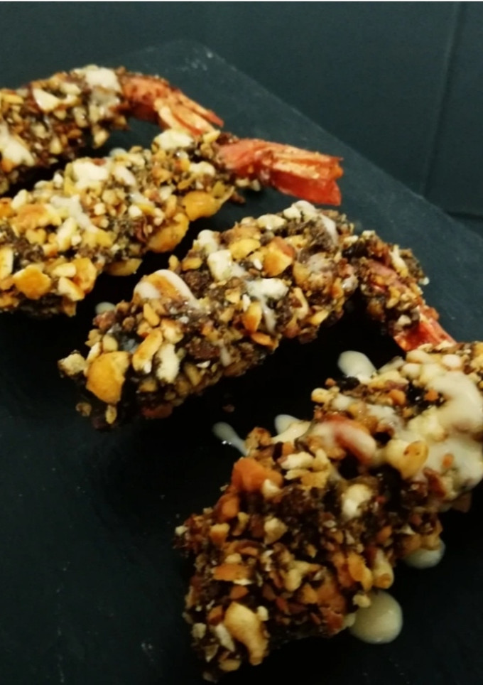 Una foto de Tempura de langostino negro con salsa vietnamita
