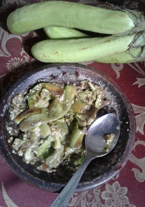 Foto resep Sambel terong terasi 🍆🍆