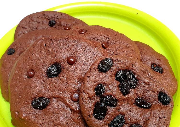 Bagaimana Menyiapkan Chocolate soft cookies (tanpa mixer), Enak Banget