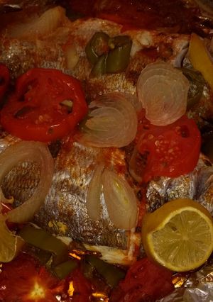 صورة لوصفة سمك في الفرن